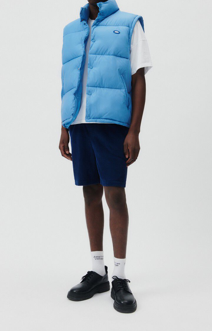 American Vintage Doudoune Homme Kolbay - AQUA 0 Sans Manches Bleu - E23