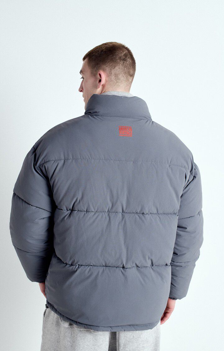 American Vintage Doudoune Homme Zaxoo - ACIER 62 Manches Longues Gris - E25