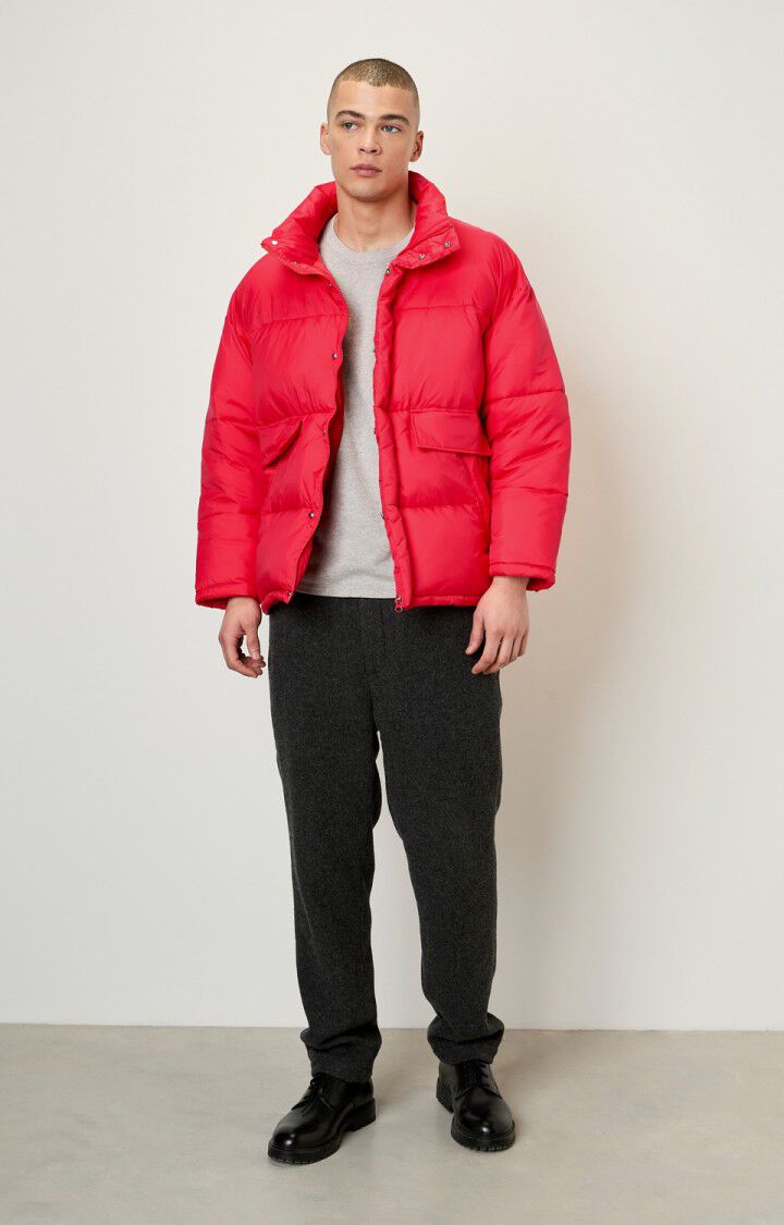 American Vintage Doudoune Mixte Kolbay - FRAMBOISINE Manches Longues Rouge - H22
