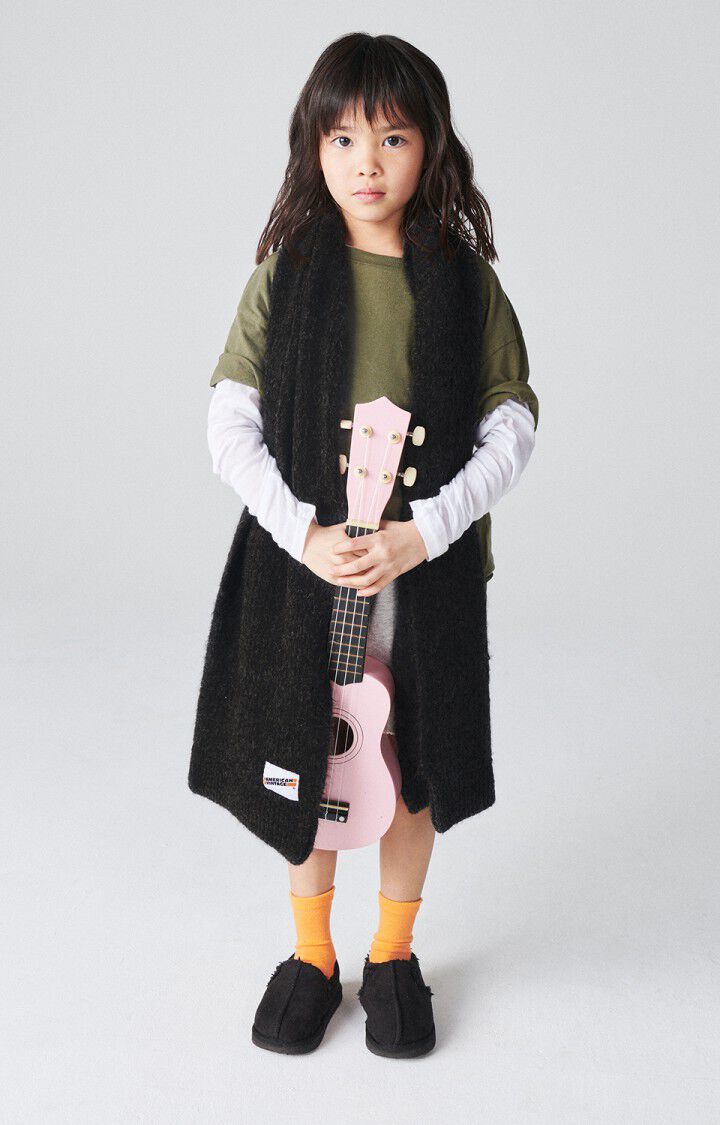 american vintage Écharpe enfant East - ANTHRACITE CHINE Gris - E25