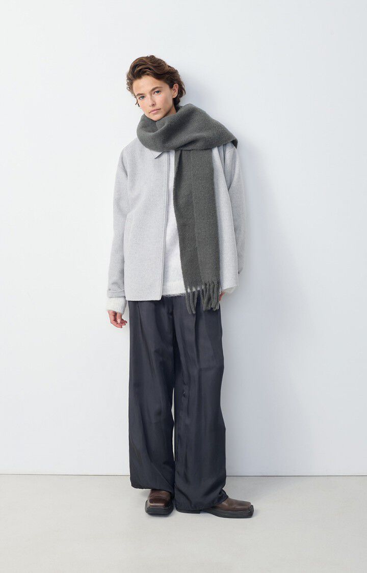 american vintage Écharpe mixte Hizlaw - AVERSE CHINE Noir - H24