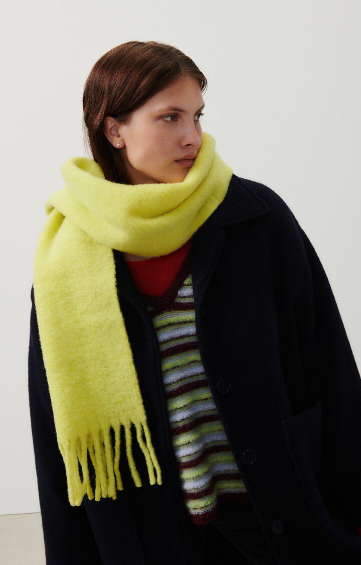 american vintage Écharpe mixte Hizlaw - JAUNE FLUO Jaune - H23