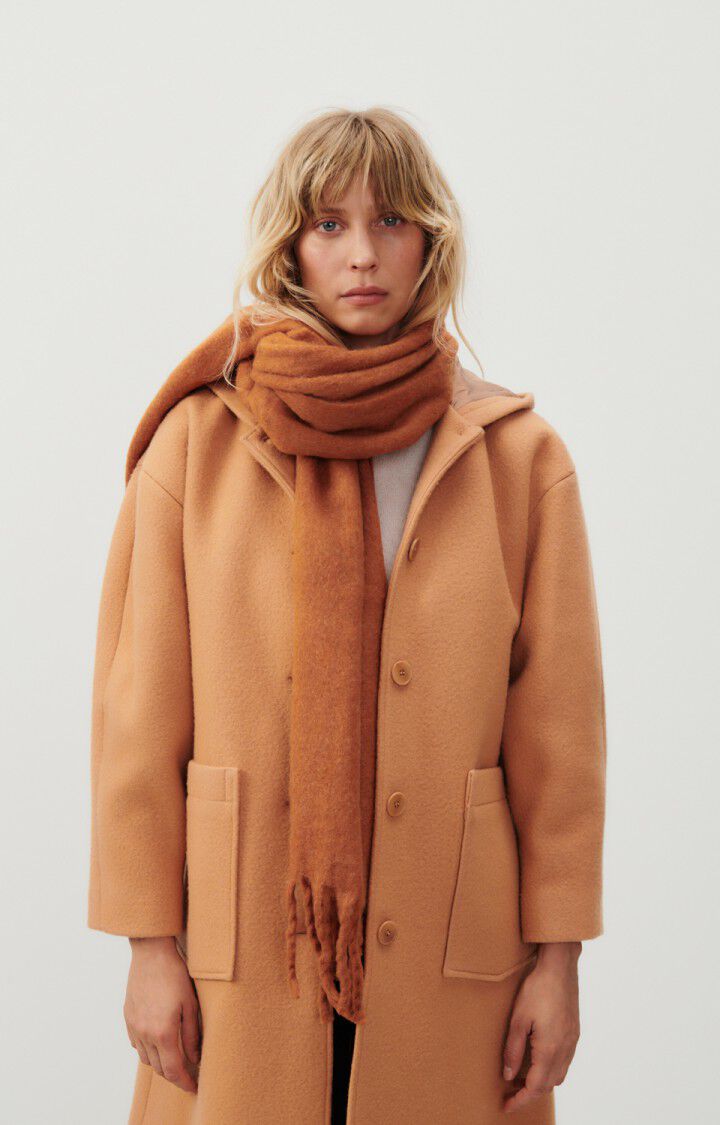 american vintage Écharpe mixte Zinaco - CANNELLE Marron - H23