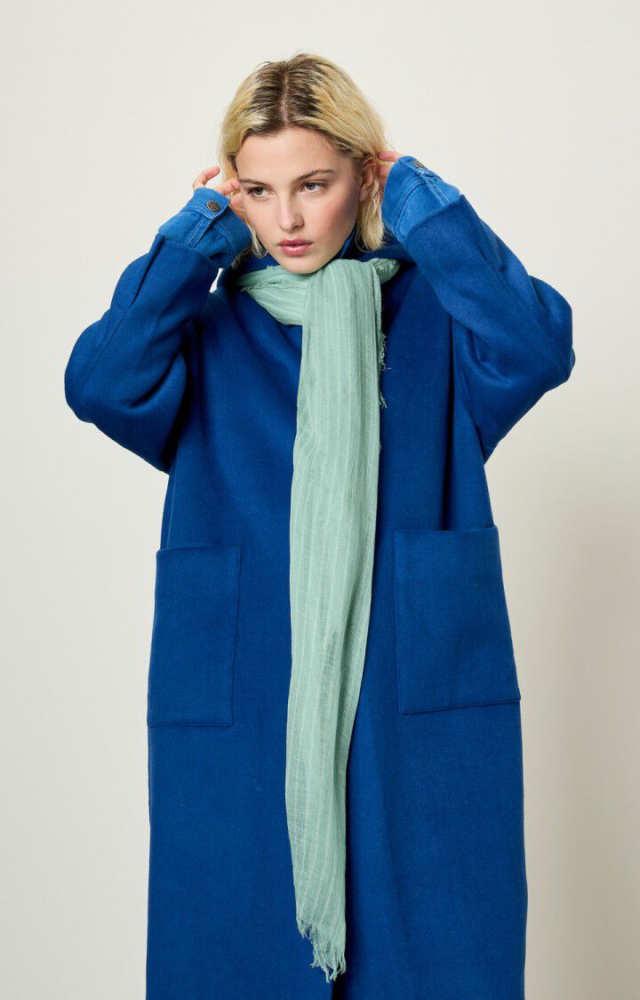 American Vintage Echarpe Monyday - RAYURES VERT D EAU Vert - E18