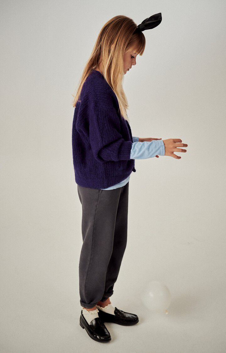 American Vintage Gilet Enfant East - MURE CHINE 29 Manches Longues Violet - H23