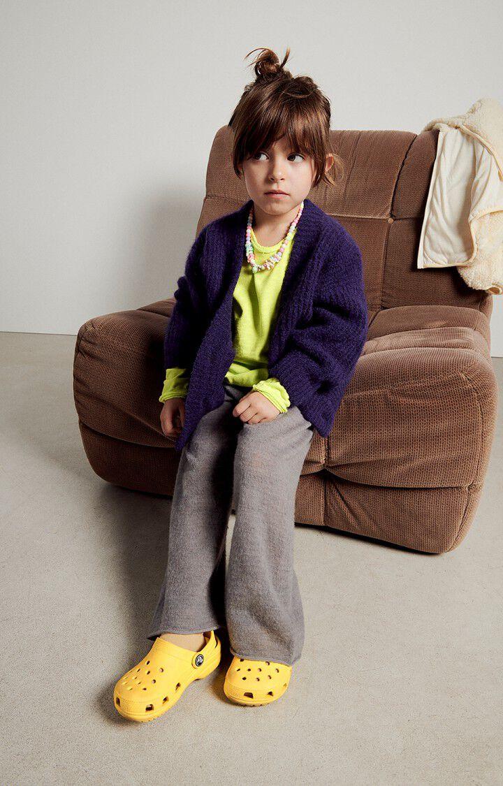 american vintage Gilet enfant East - MURE CHINE 29 Manches longues Violet - H23