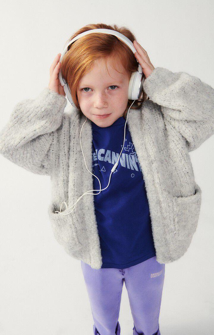 american vintage Gilet enfant Zolly - GRIS CHINE 34 Manches longues Gris - E24
