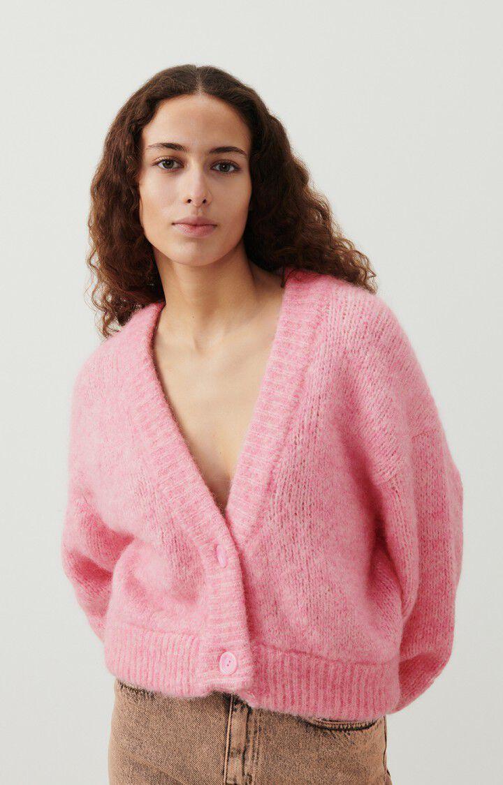 american vintage Gilet femme Bacstreet - POUPEE CHINE 50 Manches longues Rose - H23