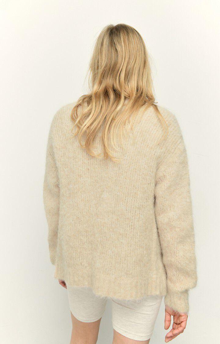 American Vintage Gilet Femme Betim - NUDE CHINE 48 Manches Longues Beige - H22