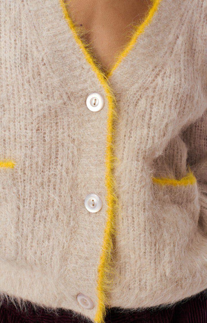 American Vintage Gilet Femme Bymi - BRUMEUX CHINE 50 Manches Longues Gris - H24