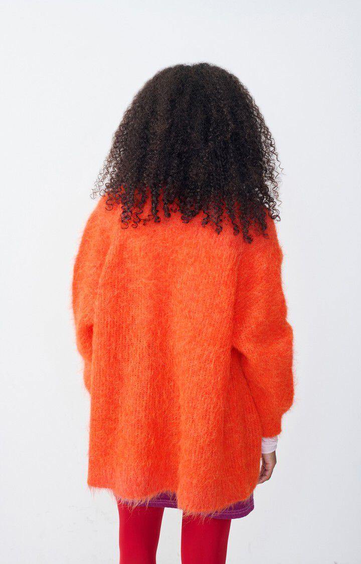 American Vintage Gilet Femme Bymi - ORANGE SANGUINE CHINE 35 Manches Longues Rouge - H24