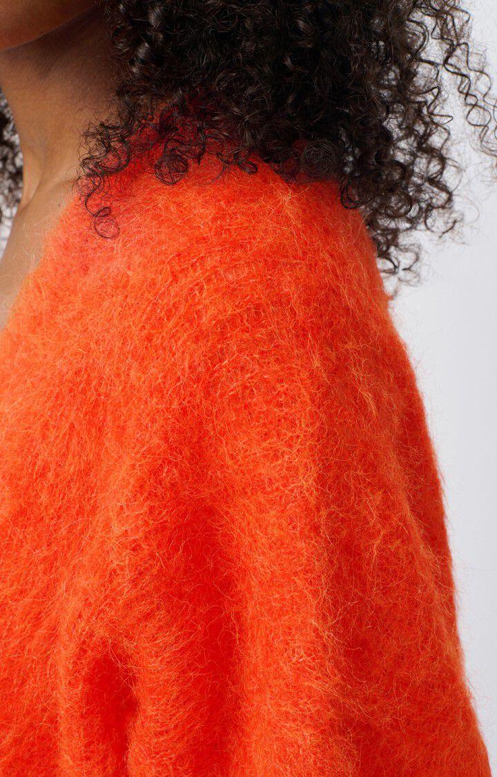 American Vintage Gilet Femme Bymi - ORANGE SANGUINE CHINE 35 Manches Longues Rouge - H24