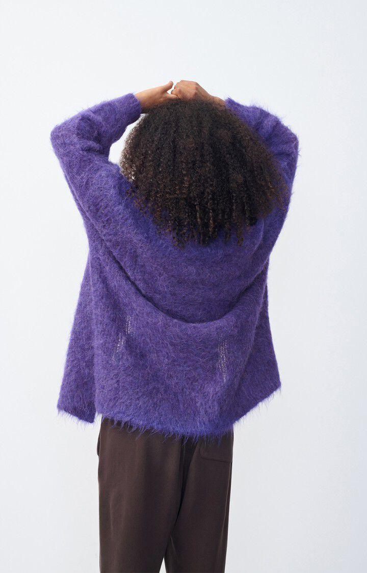 American Vintage Gilet Femme Bymi - VIOLET CHINE 35 Manches Longues Violet - H24