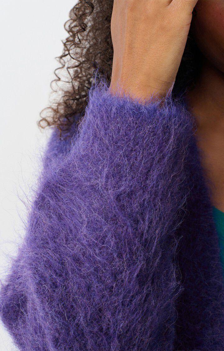 American Vintage Gilet Femme Bymi - VIOLET CHINE 35 Manches Longues Violet - H24