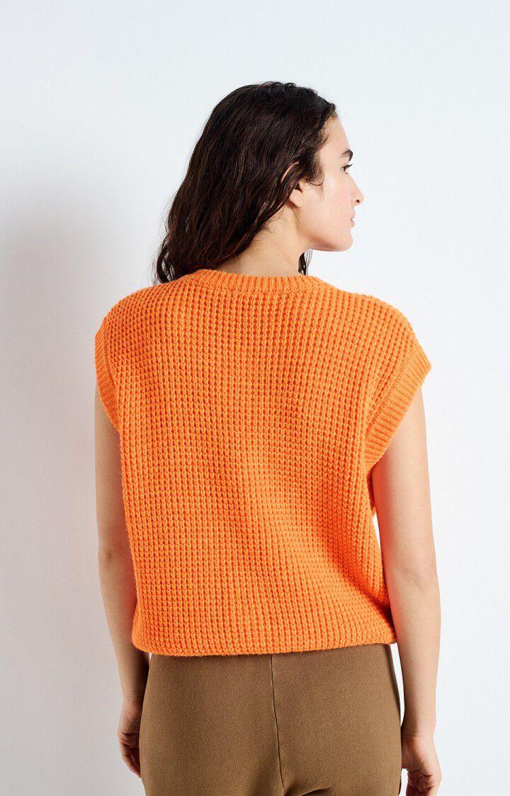 American Vintage Gilet Femme Crashway - MELON FLUO Sans Manches Orange - E25