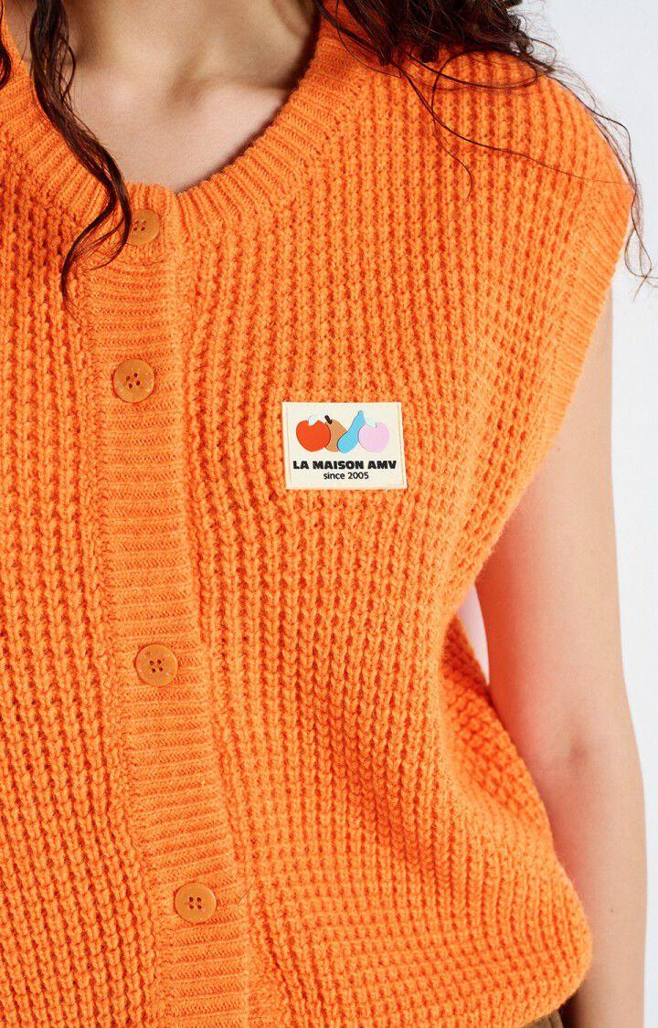 American Vintage Gilet Femme Crashway - MELON FLUO Sans Manches Orange - E25