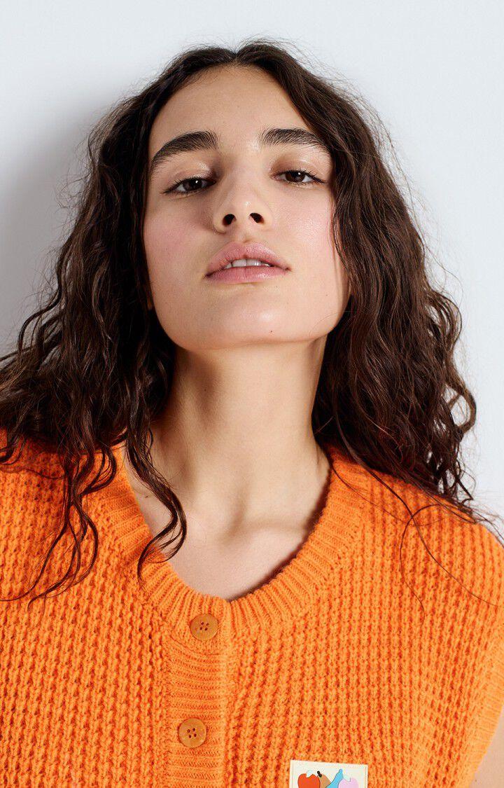 American Vintage Gilet Femme Crashway - MELON FLUO Sans Manches Orange - E25