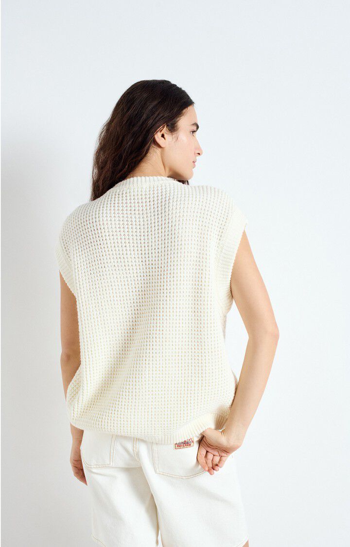 American Vintage Gilet Femme Crashway - NACRE Sans Manches Beige - E25