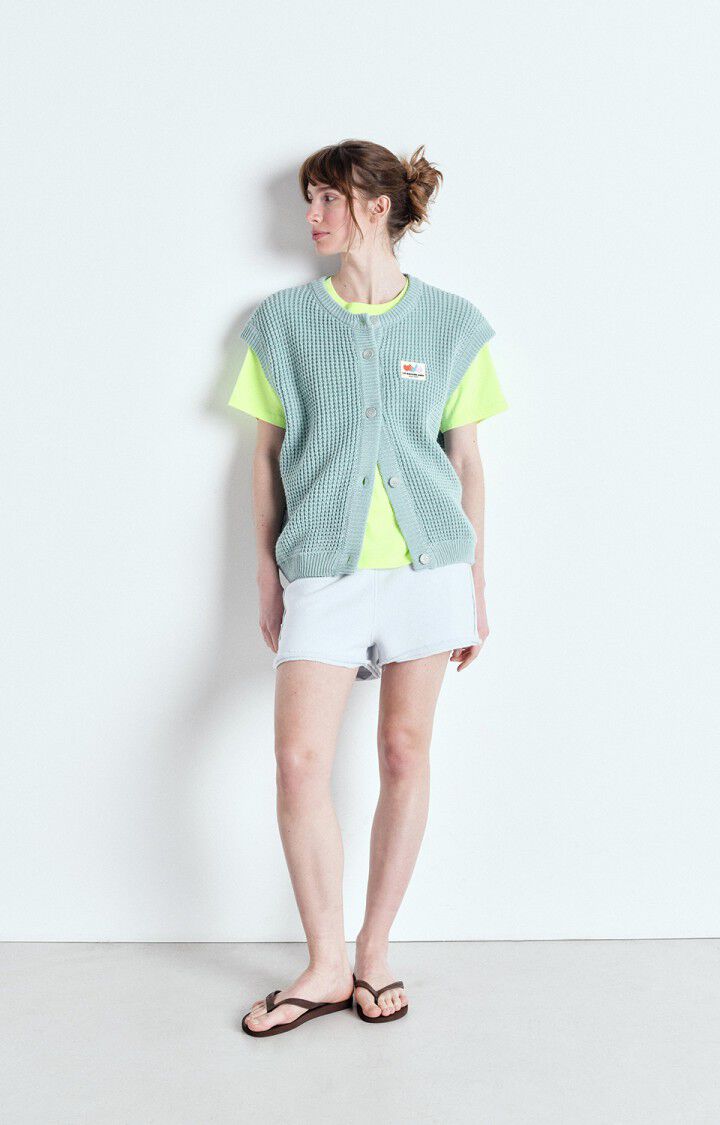 American Vintage Gilet Femme Crashway - OPALINE Sans Manches Bleu - E25