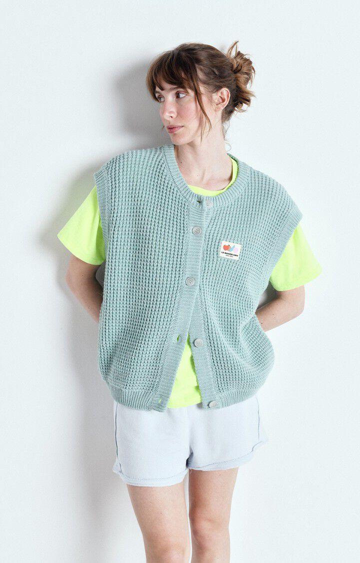 american vintage Gilet femme Crashway - OPALINE Sans manches Bleu - E25