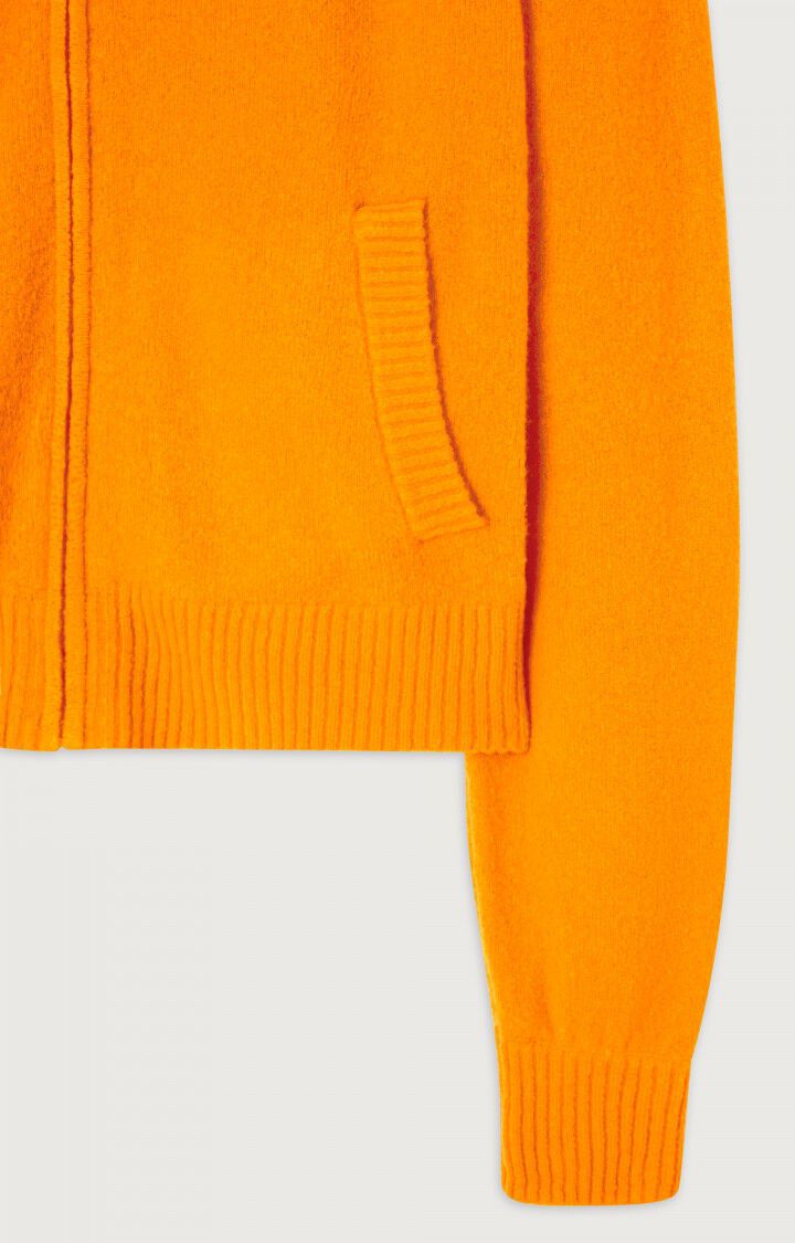 American Vintage Gilet Femme Damsville - AGRUME Manches Longues Orange - E23B