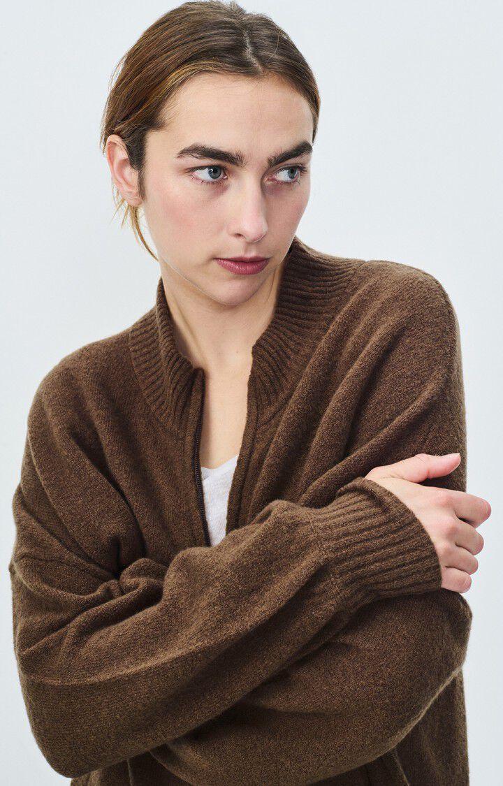 American Vintage Gilet Femme Damsville - BROWNIE 45 Manches Longues Marron - H22