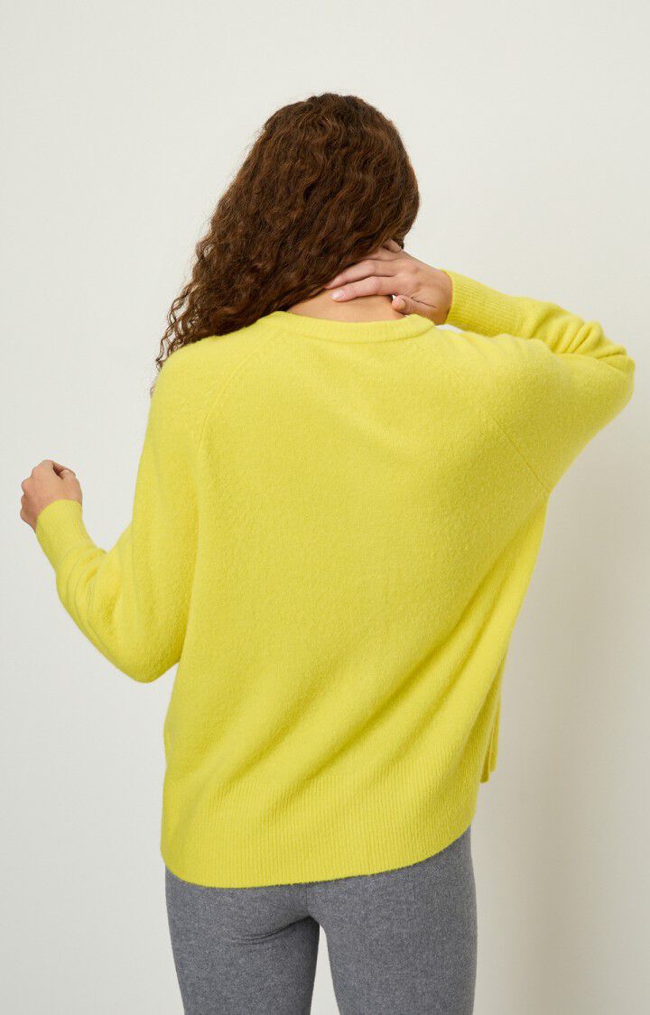 American Vintage Gilet Femme Damsville - ETINCELLE Manches Longues Jaune - E22B