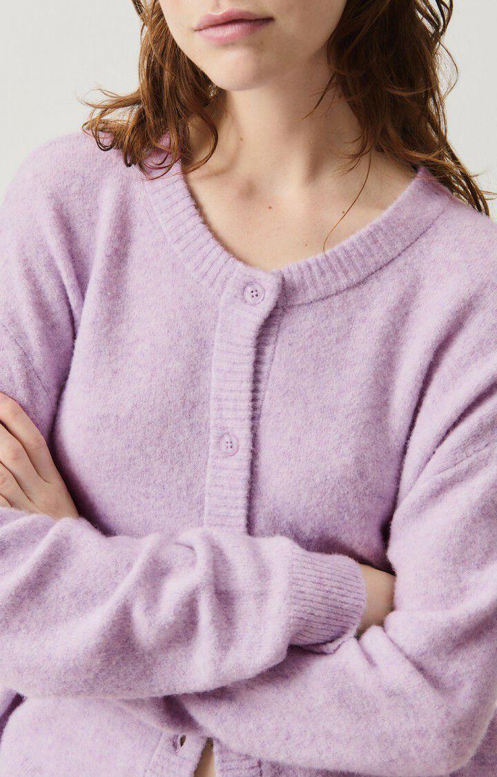 American Vintage Gilet Femme Damsville - GLYCINE CHINE 55 Manches Longues Violet - E25