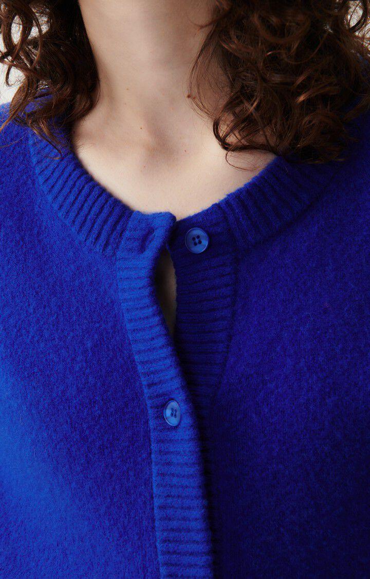 American Vintage Gilet Femme Damsville - INDIGO 55 Manches Longues Bleu - H24