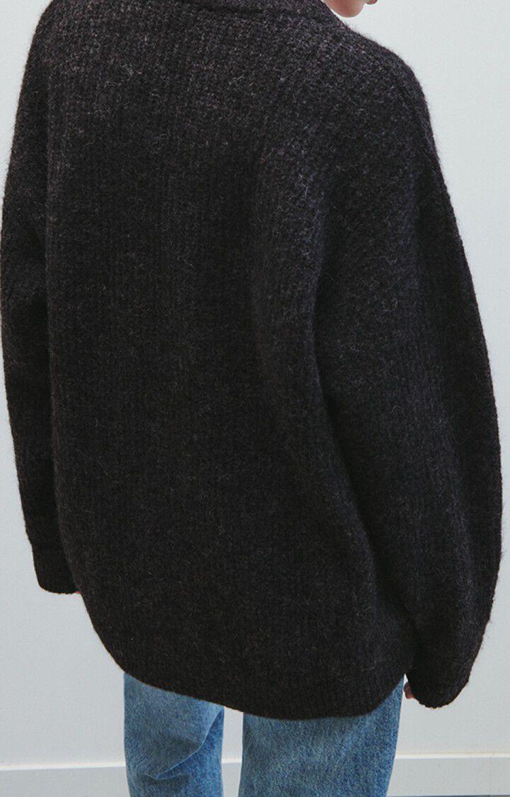 American Vintage Gilet Femme East - ANTHRACITE CHINE 51 Manches Longues Gris - H23