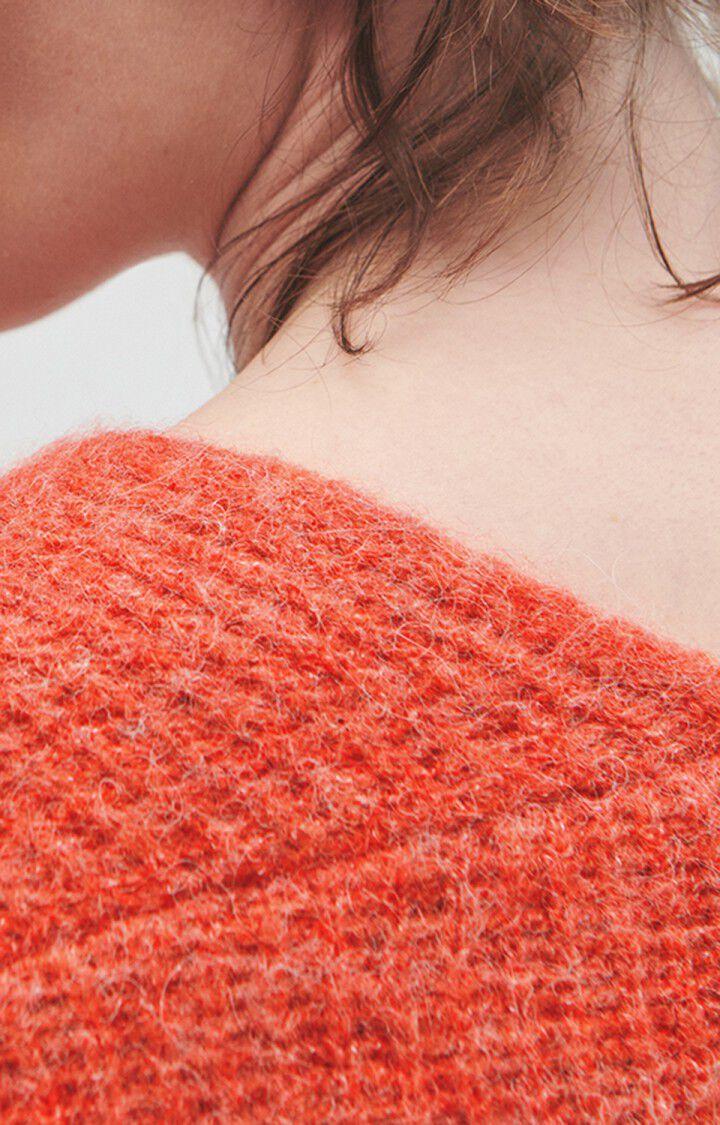 American Vintage Gilet Femme East - CAPUCINE CHINE 43 Manches Longues Rouge - E23