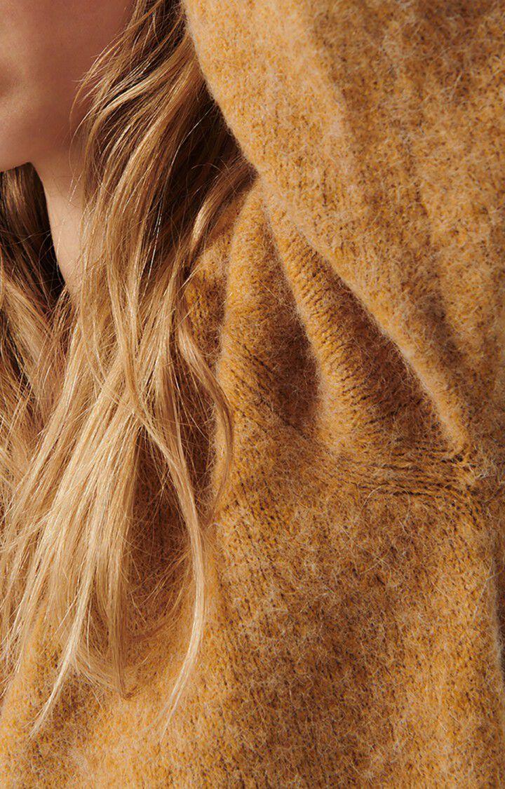 American Vintage Gilet Femme East - CHAMEAU CHINE 44 Manches Longues Marron - E23