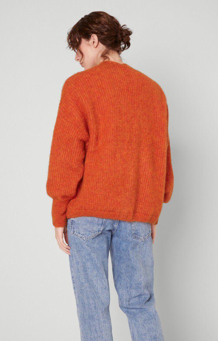 American Vintage Gilet Femme East - FEU CHINE 43 Manches Longues Orange - H22