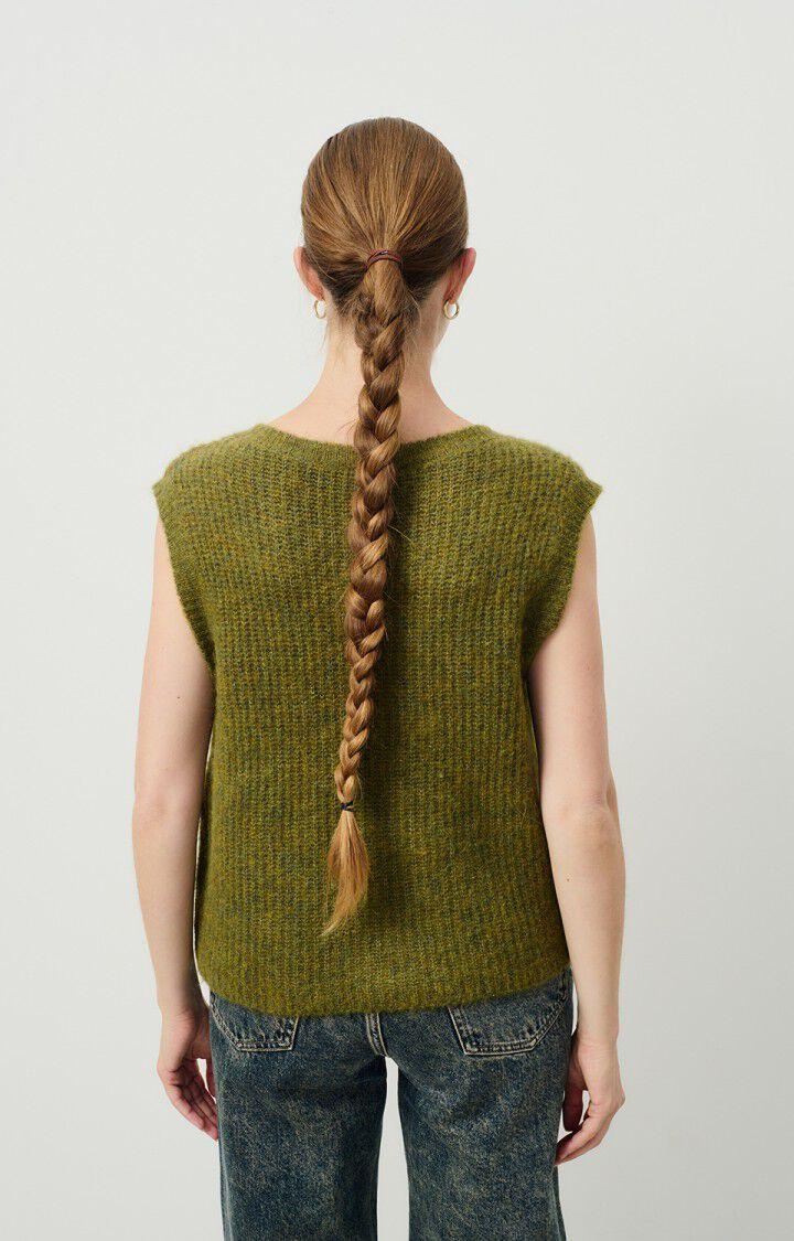 American Vintage Gilet Femme East - KIWI CHINE 0 Sans Manches Vert - H24