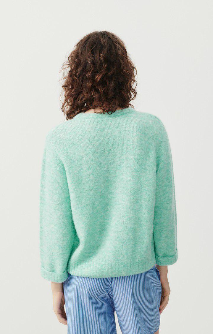 American Vintage Gilet Femme East - LAGON CHINE 44 Manches Longues Bleu - E24