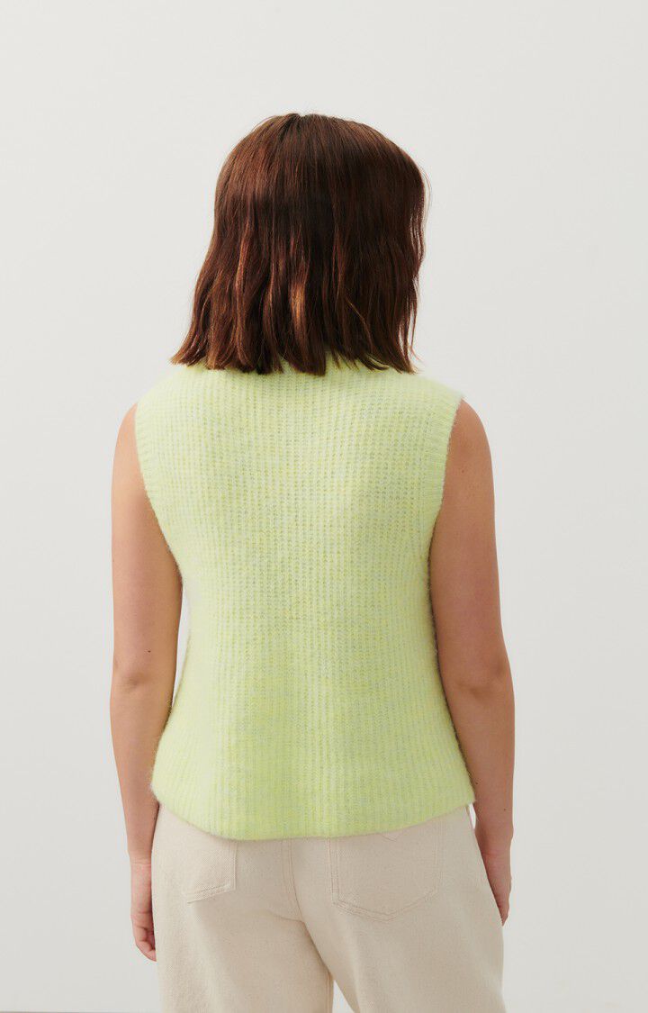 American Vintage Gilet Femme East - LIME CHINE 0 Sans Manches Vert - E24