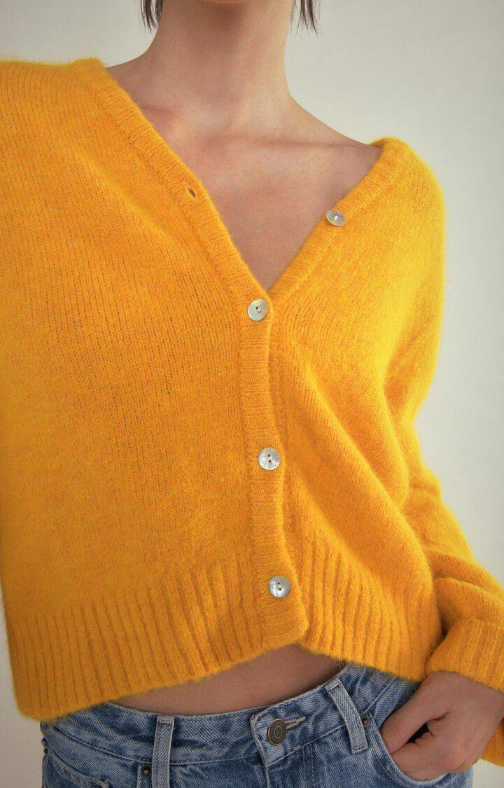 American Vintage Gilet Femme East - MARMELADE CHINE 44 Manches Longues Orange - H22