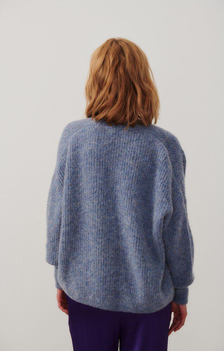 American Vintage Gilet Femme East - OURAGAN CHINE 43 Manches Longues Bleu - E24