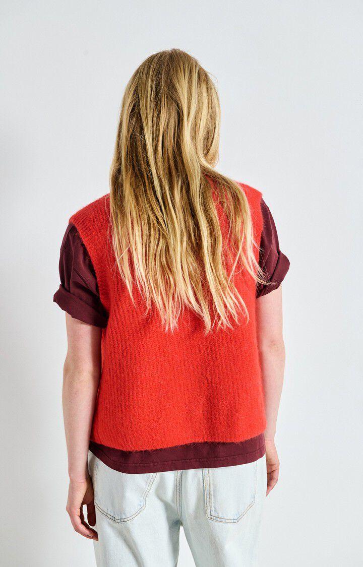 American Vintage Gilet Femme East - PIMENT CHINE 0 Sans Manches Rouge - E25