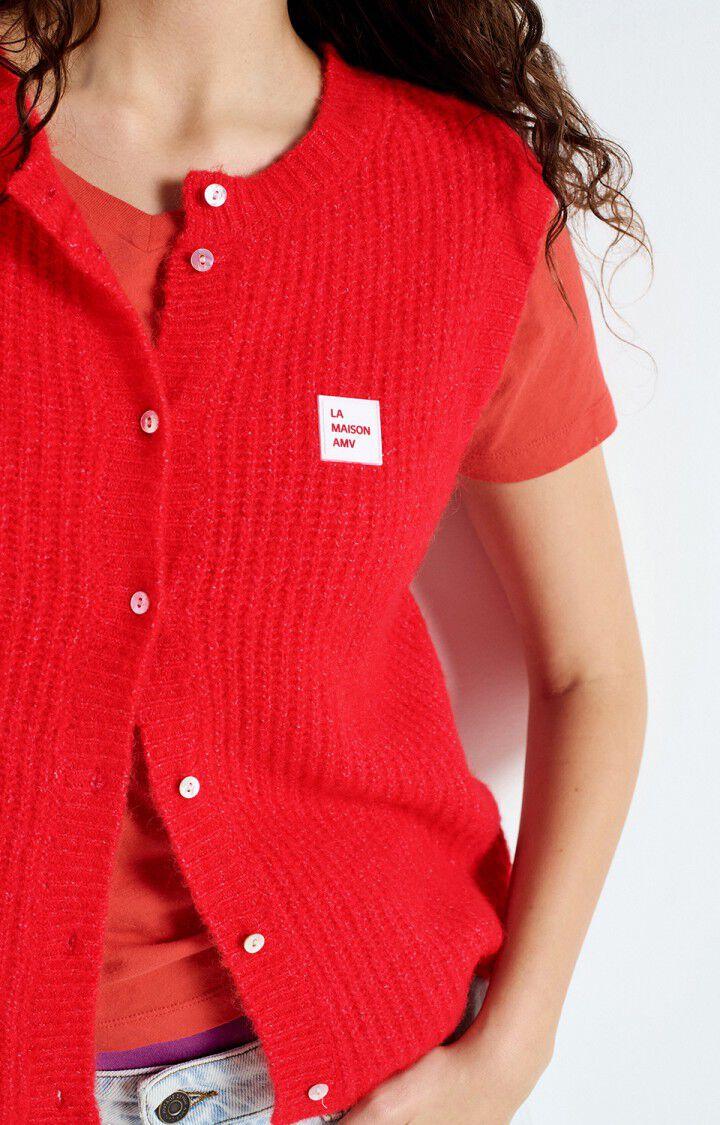 American Vintage Gilet Femme East - PIMENT CHINE 0 Sans Manches Rouge - E25