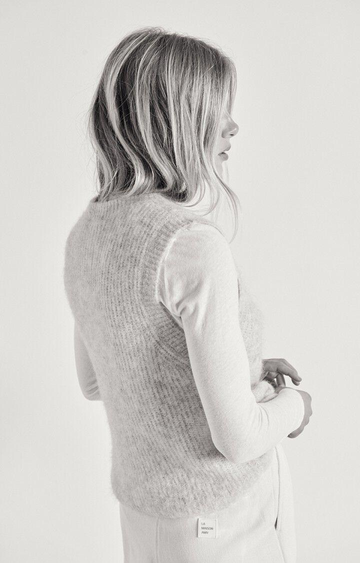 American Vintage Gilet Femme East - POUDREUSE CHINE 0 Sans Manches Beige - E25