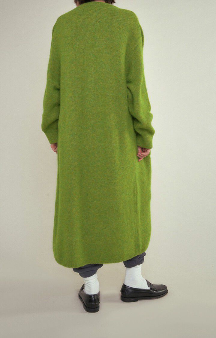 American Vintage Gilet Femme East - PRINTEMPS CHINE Manches Longues Vert - H22B