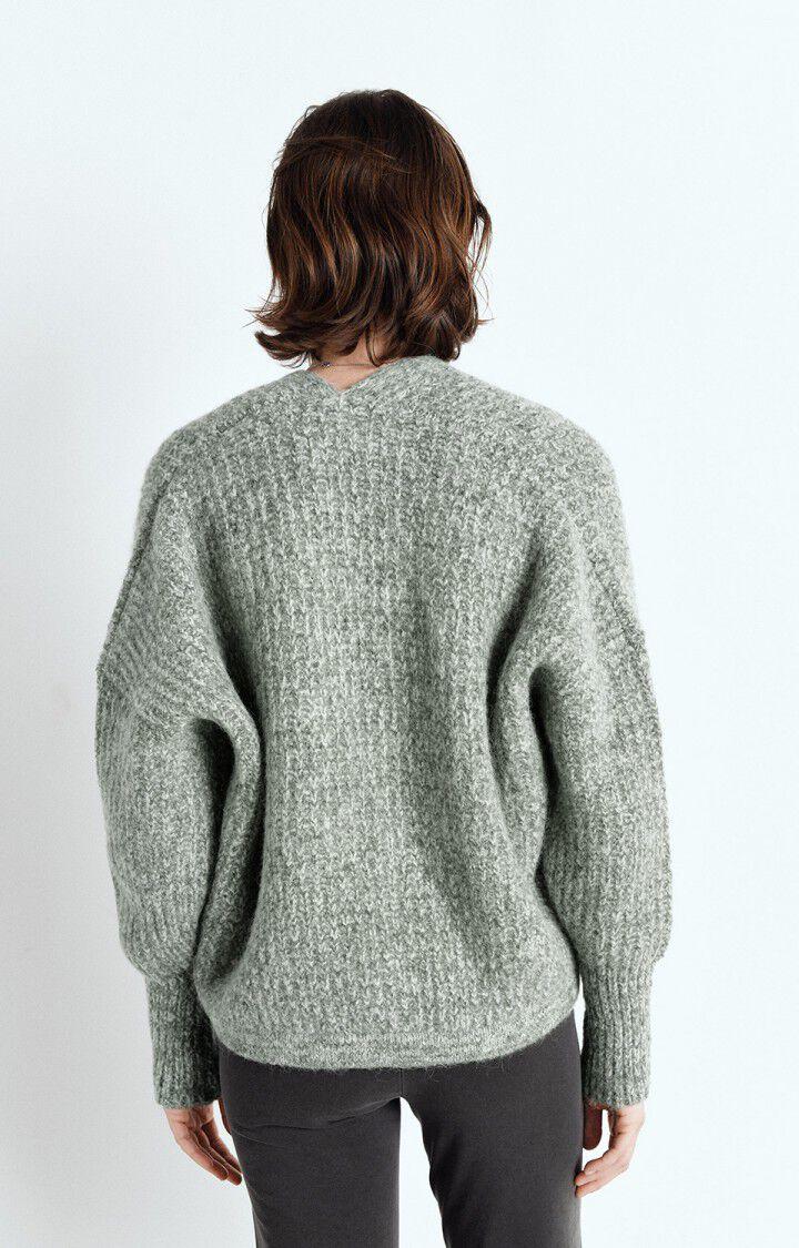 American Vintage Gilet Femme East - TORTUE MOULINE 43 Manches Longues Vert - E25