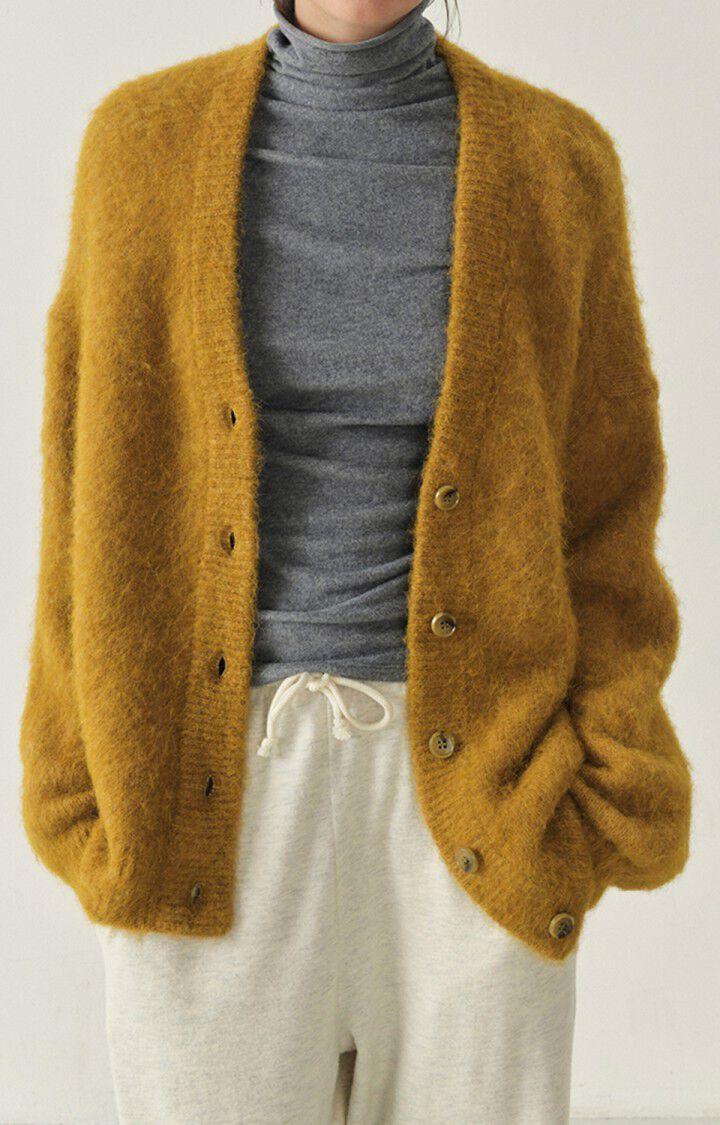 american vintage Gilet femme Foubay - CANYON CHINE 50 Manches longues Marron - H22