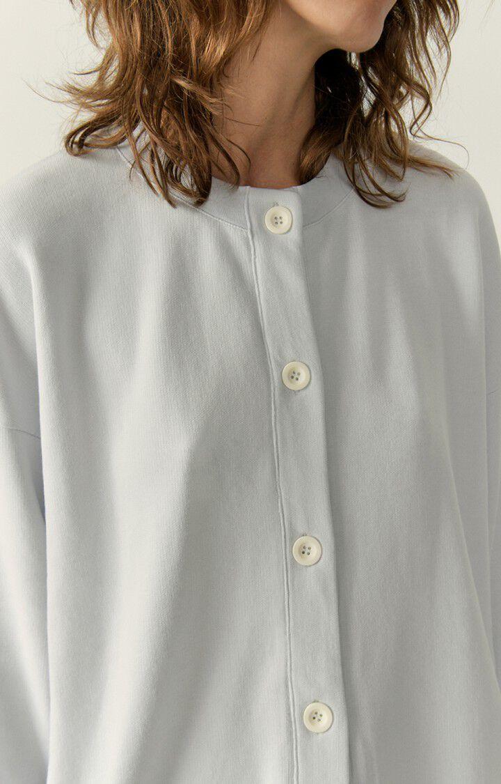 American Vintage Gilet Femme Hapylife - NUAGE VINTAGE 46 Manches Longues Blanc - E23