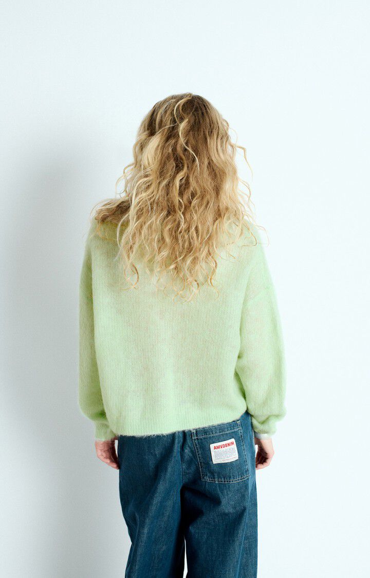 American Vintage Gilet Femme Nenybay - AMANDE 49 Manches Longues Vert - E25