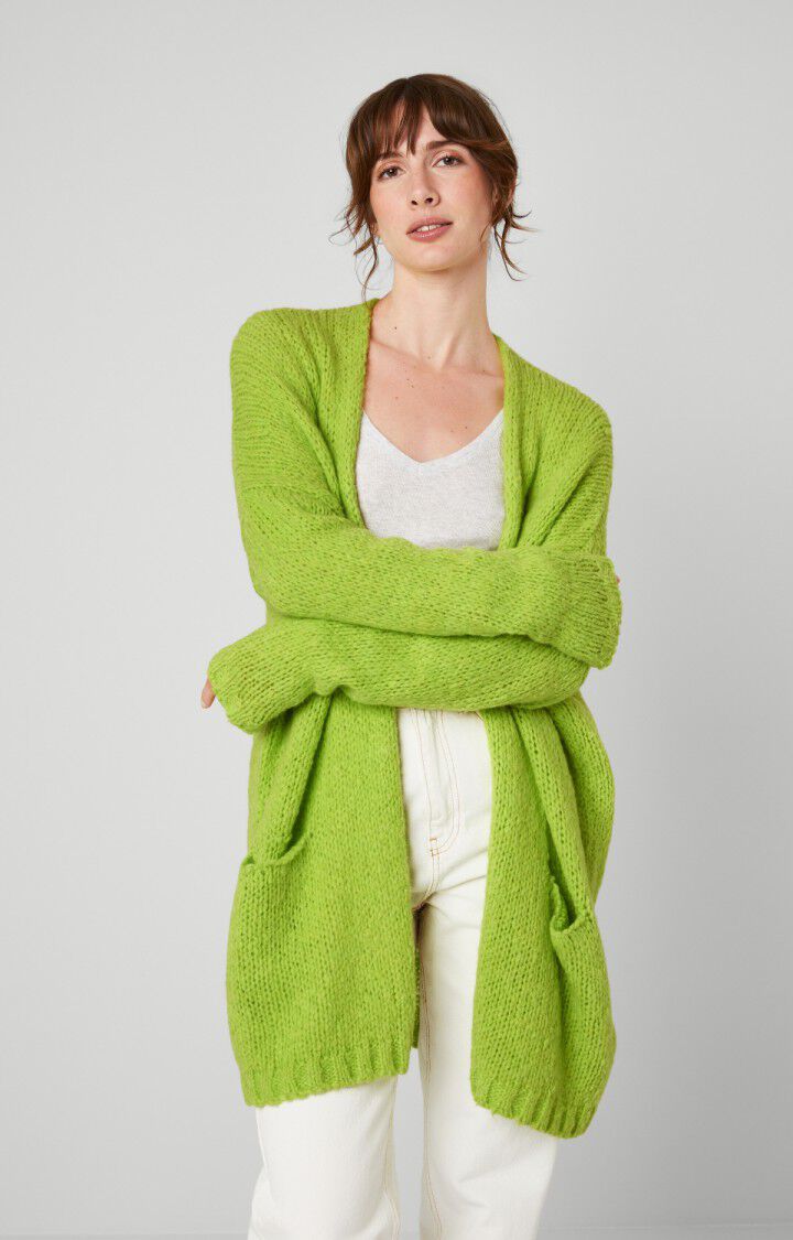 american vintage Gilet femme Noboo - CITRUS 42 Manches longues Vert - H22