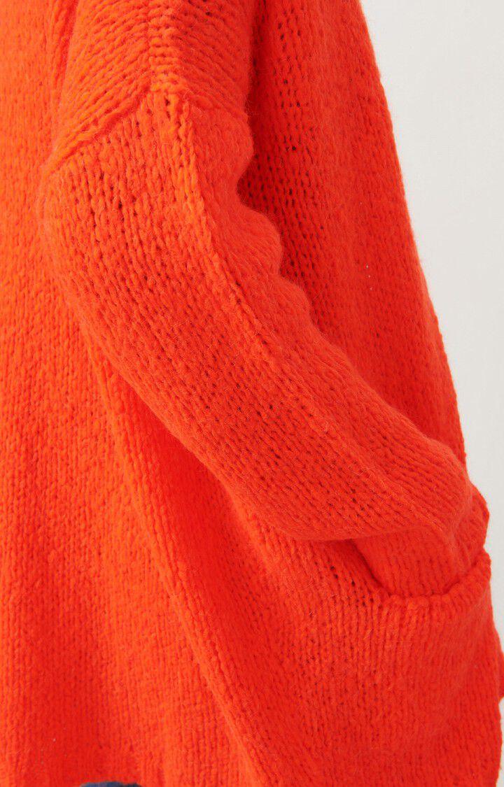 American Vintage Gilet Femme Noboo - CORAIL FLUO 42 Manches Longues Rouge - H22