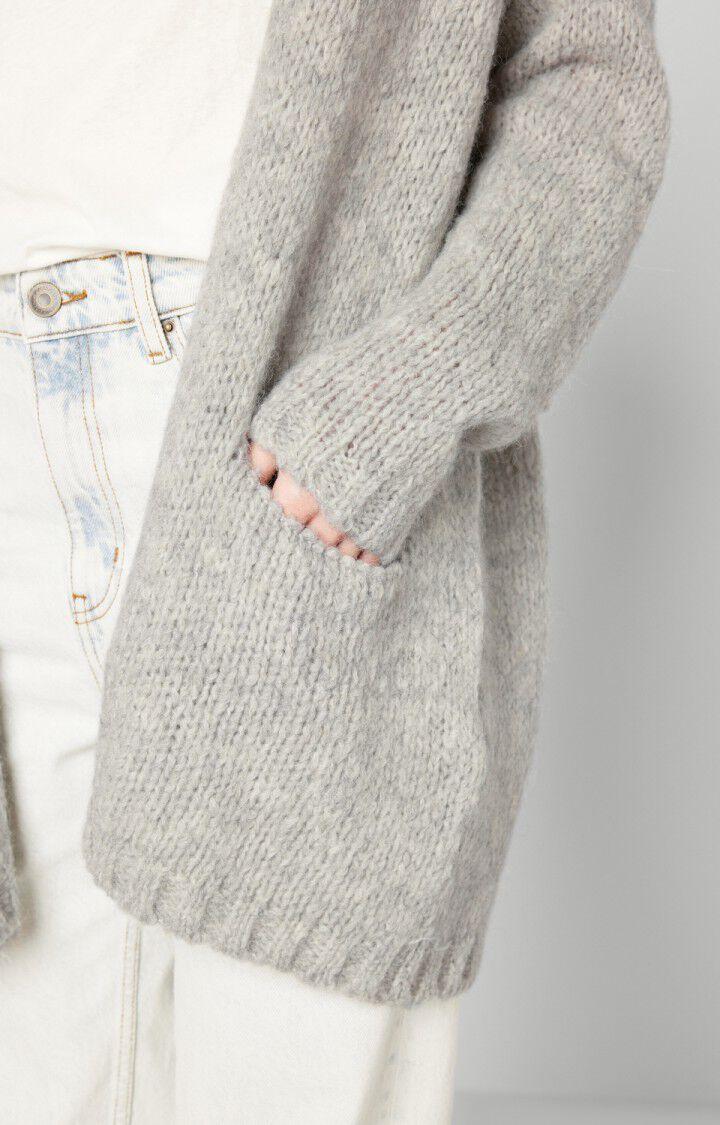 American Vintage Gilet Femme Noboo - GRIS CHINE 42 Manches Longues Gris - E24