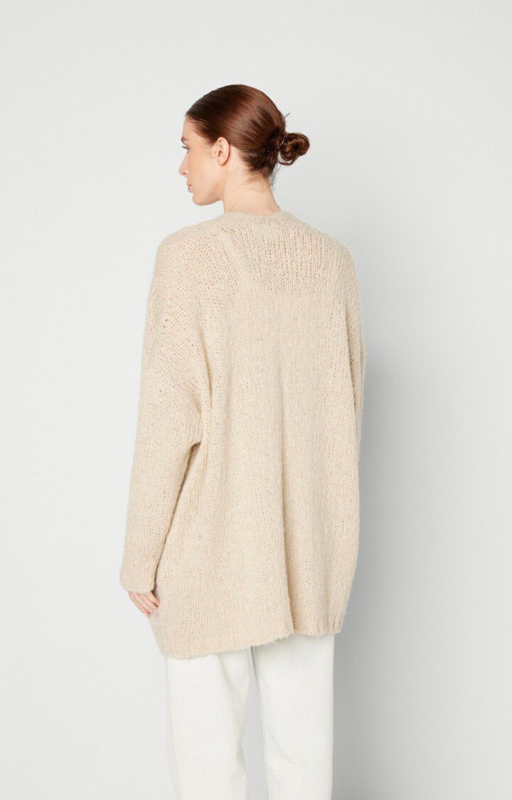 American Vintage Gilet Femme Noboo - SABLE CHINE 42 Manches Longues Beige - E24